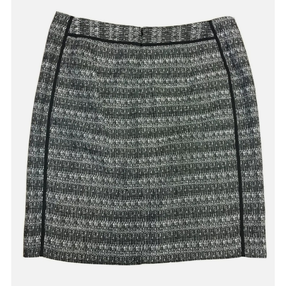 Liz Claiborne Tweed Black and White Lined Pencil Skirt